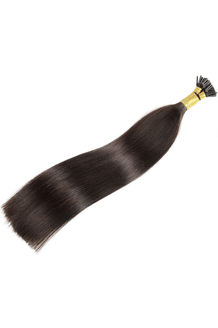 Black Hair I Tip Remy Human Hair Straight Extensions