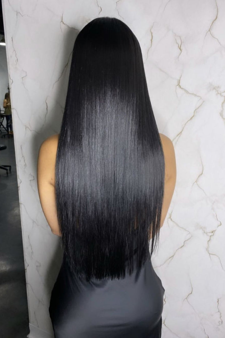 Black Hair I Tip Remy Human Hair Straight Extensions